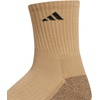 adidas Men’s Cushioned X Socks 3 Pairs | 3-Pack, Targeted Cushioning, Arch Support, Breathable Moisture-Wicking, Reinforced Heel & Toe, All-Day Comfort(Beige Tone/Blanch Cargo/Black/Mid-crew/3)