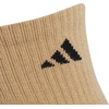 adidas Men’s Cushioned X Socks 3 Pairs | 3-Pack, Targeted Cushioning, Arch Support, Breathable Moisture-Wicking, Reinforced Heel & Toe, All-Day Comfort(Beige Tone/Blanch Cargo/Black/Quarter/3)