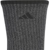 adidas Men’s Cushioned X Socks 3 Pairs | 3-Pack, Targeted Cushioning, Arch Support, Breathable Moisture-Wicking, Reinforced Heel & Toe, All-Day Comfort(Black/Onix Grey/Crew/3)