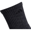adidas Men’s Cushioned X Socks 3 Pairs | 3-Pack, Targeted Cushioning, Arch Support, Breathable Moisture-Wicking, Reinforced Heel & Toe, All-Day Comfort(Black/Onix Grey/Grey/Mid-crew/3)