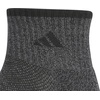 adidas Men’s Cushioned X Socks 3 Pairs | 3-Pack, Targeted Cushioning, Arch Support, Breathable Moisture-Wicking, Reinforced Heel & Toe, All-Day Comfort(Black/Onix Grey/Quarter/3)