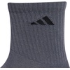adidas Men’s Cushioned X Socks 3 Pairs | 3-Pack, Targeted Cushioning, Arch Support, Breathable Moisture-Wicking, Reinforced Heel & Toe, All-Day Comfort(Onix Grey/Clear Onix Grey/Acid Orange/Mid-crew/3)