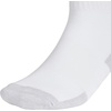 adidas Men’s Cushioned X Socks 3 Pairs | 3-Pack, Targeted Cushioning, Arch Support, Breathable Moisture-Wicking, Reinforced Heel & Toe, All-Day Comfort(White/Clear Onix Grey/Quarter/3)