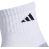 adidas Men’s Cushioned X Socks 3 Pairs | 3-Pack, Targeted Cushioning, Arch Support, Breathable Moisture-Wicking, Reinforced Heel & Toe, All-Day Comfort(White/Grey/Orbit Indigo Blue/Quarter/3)