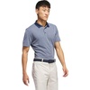 adidas Men’s Performance Heathered Polo Shirt(Blue)