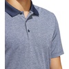 adidas Men’s Performance Heathered Polo Shirt(Blue)