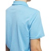 adidas Men’s Performance Heathered Polo Shirt(Semi Blue Burst)