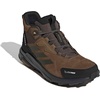adidas Mens Terrex Anylander Leather Mid Climaproof Hiking Sneakers Shoes – Black(Brown Oxide/Shadow Olive/Black)