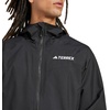 adidas Mens Terrex Multi 2L Rain.Rdy Jacket Hiking Athletic Outerwear Casual – Black(Black/Black)