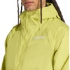 adidas Mens Terrex Multi 2L Rain.Rdy Jacket Hiking Athletic Outerwear Casual – Black(Preloved Lime)