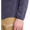 adidas Men’s Terrex Multi Essentials Half-zip Fleece Hiking Jacket(Shadow Navy)