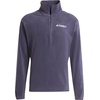 adidas Men’s Terrex Multi Essentials Half-zip Fleece Hiking Jacket(Shadow Navy)