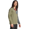 adidas Mens Terrex Multi Half-Zip Long Sleeve Hiking T-Shirt(Olive Strata)