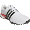 adidas Men’s Tour360 24 Golf Shoes(Footwear White/Core Black/Lucid Red)