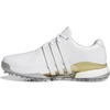 adidas Men’s Tour360 24 Golf Shoes(Footwear White/Gold Metallic/Silver Metallic)