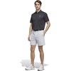 adidas Men’s Ultimate365 Feather Print Polo Shirt(Carbon  Black)