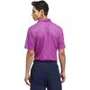 adidas Men’s Ultimate365 Feather Print Polo Shirt(Lucid Pink  Dusky Petrol)