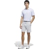 adidas Men’s Ultimate365 Feather Print Polo Shirt(White  Crystal Sky)