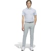 adidas Men’s Ultimate365 Feather Print Polo Shirt(White  Wonder Sage)