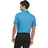 adidas Men’s Ultimate365 Mesh Print Climacool Polo(Lucid Ray Blue)