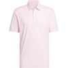 adidas Men’s Ultimate365 Tour Twistknit Polo Shirt(Clear Pink)