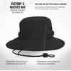 adidas Men’s Victory Bucket Hat Boonie | Wide Shade Brim, Moisture-Wicking Sweatband, Lightweight, Breathable, All-Day Sun Comfort(Black/5)