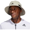 adidas Men’s Victory Bucket Hat Boonie | Wide Shade Brim, Moisture-Wicking Sweatband, Lightweight, Breathable, All-Day Sun Comfort(Feather Grey/Black/4)