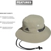 adidas Men’s Victory Bucket Hat Boonie | Wide Shade Brim, Moisture-Wicking Sweatband, Lightweight, Breathable, All-Day Sun Comfort(Feather Grey/Black/4)