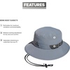 adidas Men’s Victory Bucket Hat Boonie | Wide Shade Brim, Moisture-Wicking Sweatband, Lightweight, Breathable, All-Day Sun Comfort(Grey/Black/4)