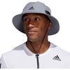 adidas Men’s Victory Bucket Hat Boonie | Wide Shade Brim, Moisture-Wicking Sweatband, Lightweight, Breathable, All-Day Sun Comfort(Grey/Black/4)