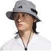 adidas Men’s Victory Bucket Hat Boonie | Wide Shade Brim, Moisture-Wicking Sweatband, Lightweight, Breathable, All-Day Sun Comfort(Grey/Black/5)
