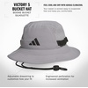 adidas Men’s Victory Bucket Hat Boonie | Wide Shade Brim, Moisture-Wicking Sweatband, Lightweight, Breathable, All-Day Sun Comfort(Grey/Black/5)