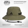 adidas Men’s Victory Bucket Hat Boonie | Wide Shade Brim, Moisture-Wicking Sweatband, Lightweight, Breathable, All-Day Sun Comfort(Olive Strata Green/Black/5)
