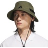 adidas Men’s Victory Bucket Hat Boonie | Wide Shade Brim, Moisture-Wicking Sweatband, Lightweight, Breathable, All-Day Sun Comfort(Olive Strata Green/Black/5)