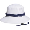 adidas Men’s Victory Bucket Hat Boonie | Wide Shade Brim, Moisture-Wicking Sweatband, Lightweight, Breathable, All-Day Sun Comfort(White/Dark Blue/Better Scarlet/5)