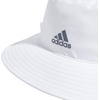 adidas Men’s Victory Bucket Hat Boonie | Wide Shade Brim, Moisture-Wicking Sweatband, Lightweight, Breathable, All-Day Sun Comfort(White/Onix Grey/4)