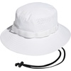 adidas Men’s Victory Bucket Hat Boonie | Wide Shade Brim, Moisture-Wicking Sweatband, Lightweight, Breathable, All-Day Sun Comfort(White/Onix Grey/4)