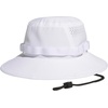 adidas Men’s Victory Bucket Hat Boonie | Wide Shade Brim, Moisture-Wicking Sweatband, Lightweight, Breathable, All-Day Sun Comfort(White/Onix Grey/Black/5)