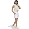 adidas Women’s Beyond Side-snap Twistweave Skort(White)