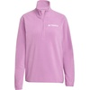 adidas Women’s Terrex Multi Essentials Half-zip Fleece Hiking Jacket(Preloved Purple)