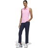 adidas Women’s Ultimate365 Jacquard Sleeveless Polo(Lucid Pink)