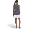 adidas Women’s Ultimate365 Printed Ottoman Sleeveless Polo(Collegiate Navy)