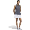 adidas Women’s Ultimate365 Printed Ottoman Sleeveless Polo(Collegiate Navy)