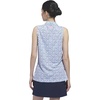 adidas Women’s Ultimate365 Printed Ottoman Sleeveless Polo(Crystal Sky)