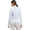 adidas Women’s Ultimate365 Solid Quarter-zip Mock Neck Top(Crystal Sky)