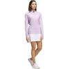 adidas Women’s Ultimate365 Solid Quarter-zip Mock Neck Top(Frozen Purple)
