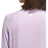 adidas Women’s Ultimate365 Solid Quarter-zip Mock Neck Top(Frozen Purple)