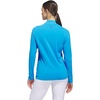 adidas Women’s Ultimate365 Solid Quarter-zip Mock Neck Top(Lucid Ray Blue)