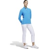 adidas Women’s Ultimate365 Solid Quarter-zip Mock Neck Top(Lucid Ray Blue)