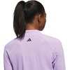 adidas Women’s Ultimate365 Solid Quarter-zip Mock Neck Top(Powder Plum)